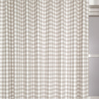 Simon Plaid Linen Textured Curtains