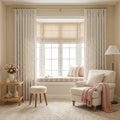 Simon Plaid Linen Textured Curtains