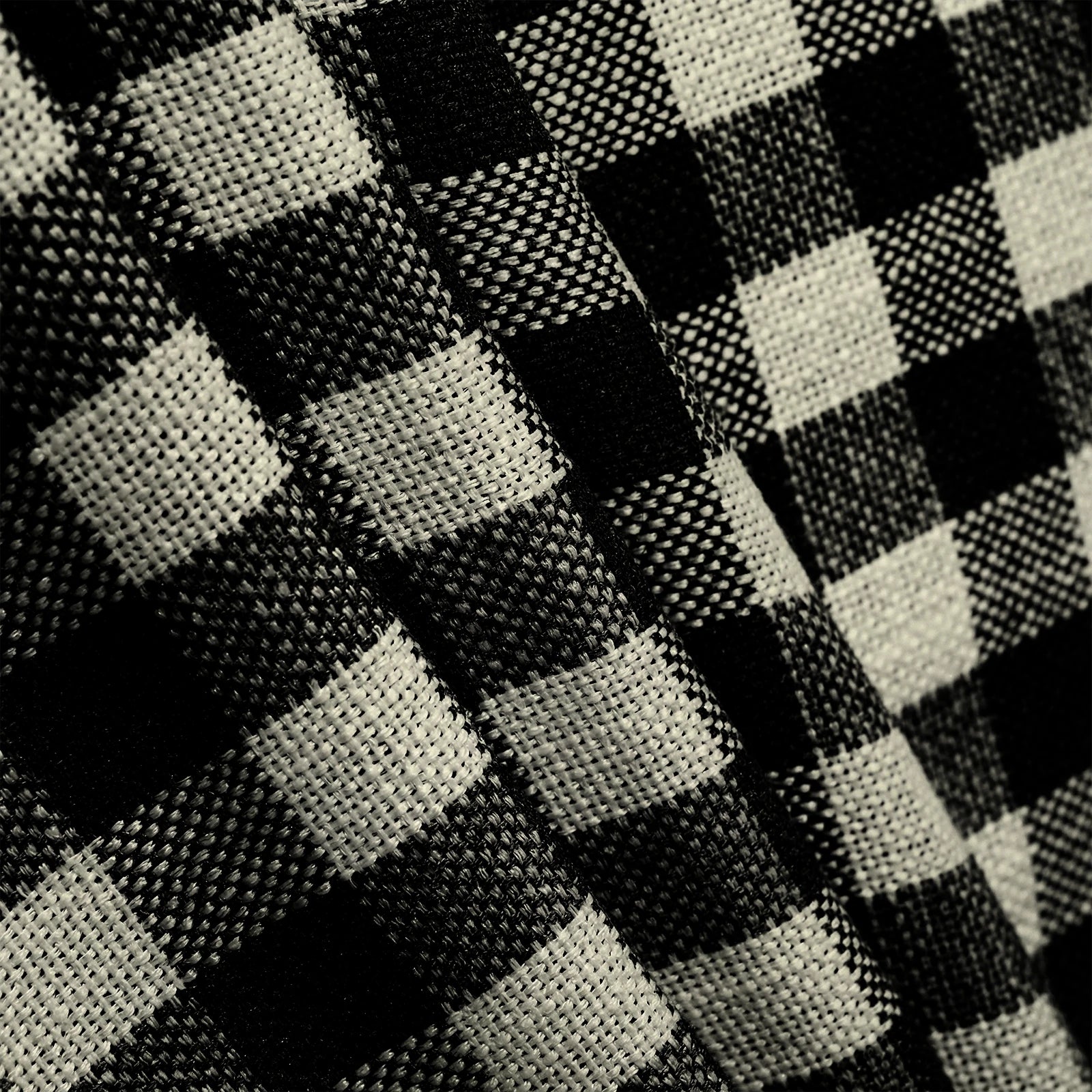 Simon Plaid Linen Textured Curtains