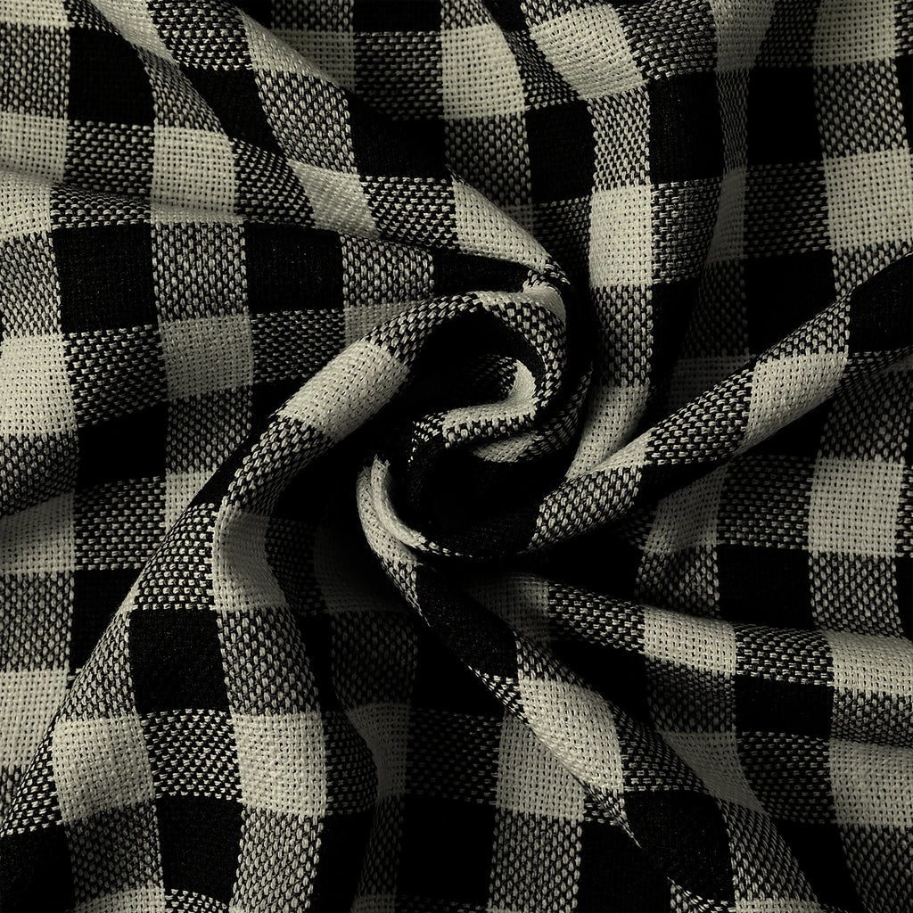 Simon Plaid Linen Textured Curtains