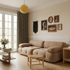 Simon Plaid Linen Textured Curtains