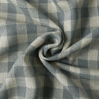 Simon Plaid Linen Textured Curtains