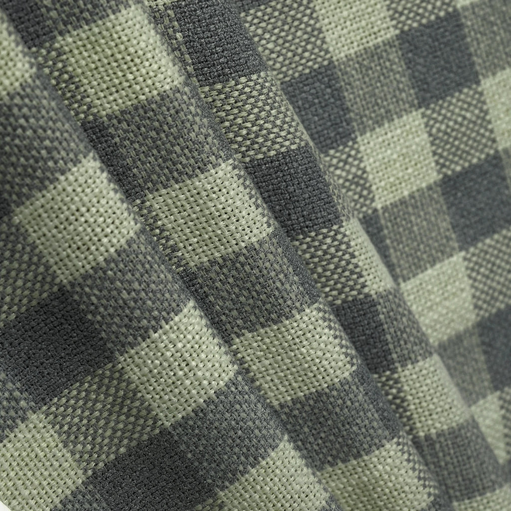 Simon Plaid Linen Textured Curtains