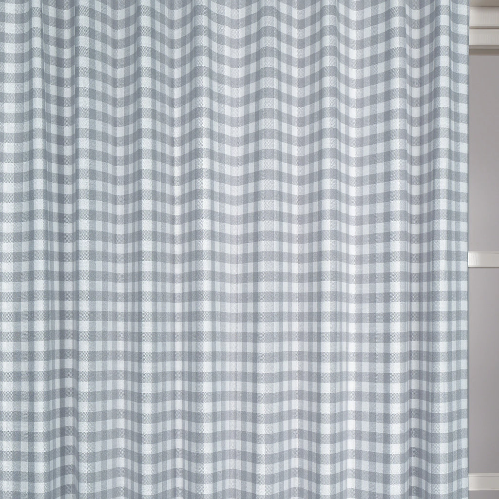 Simon Plaid Linen Textured Curtains