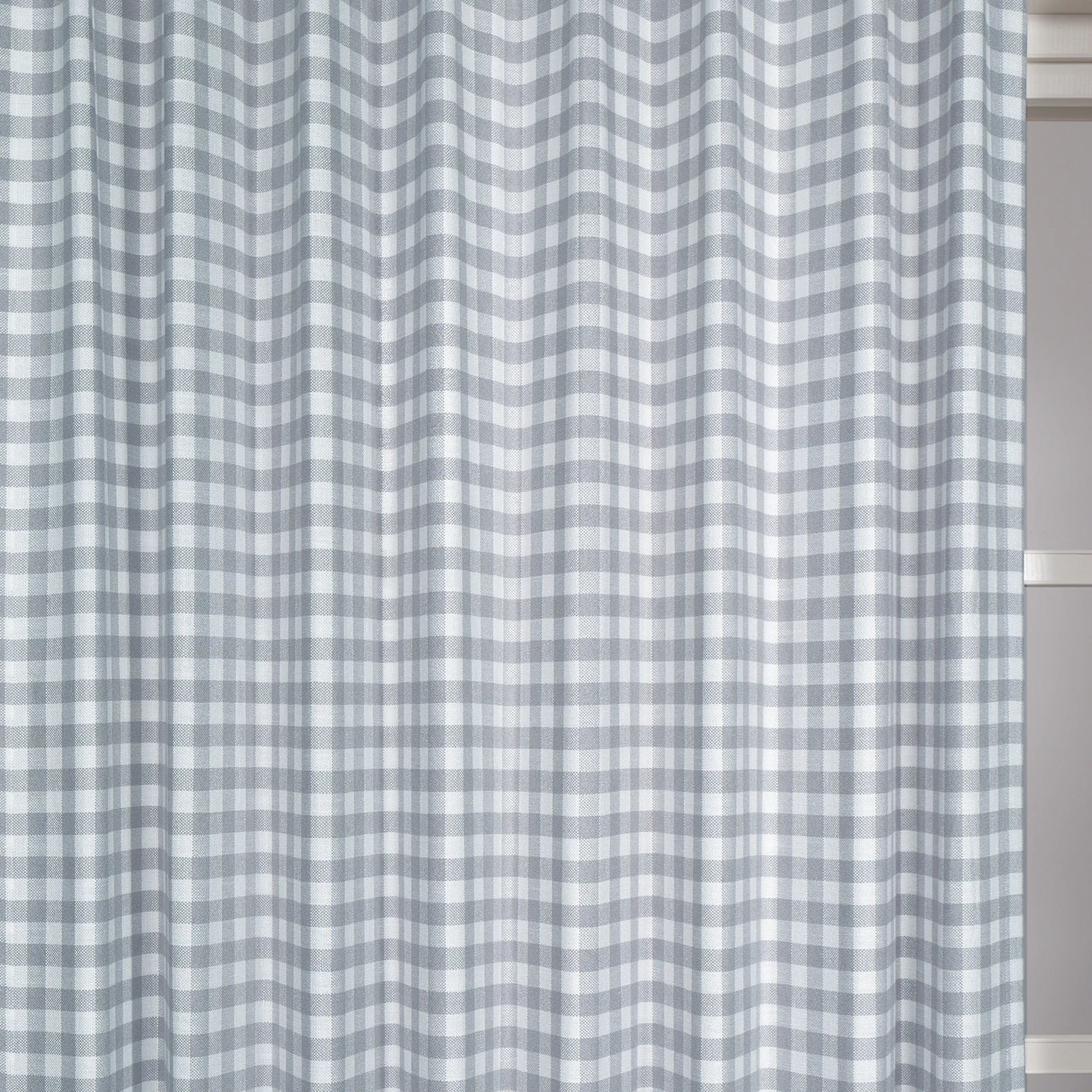 Simon Plaid Linen Textured Curtains