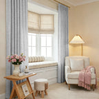 Simon Plaid Linen Textured Curtains