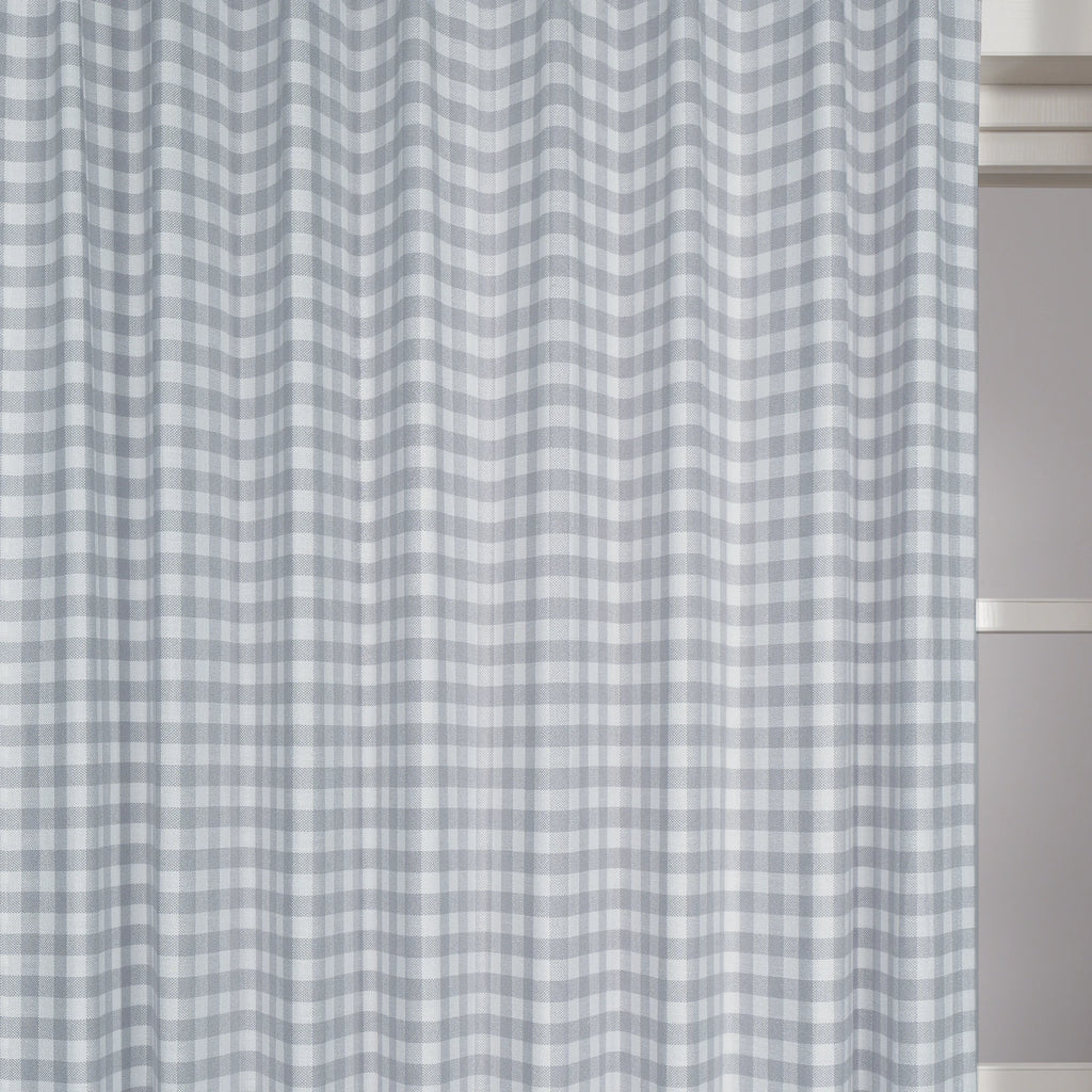 Simon Plaid Linen Textured Curtains