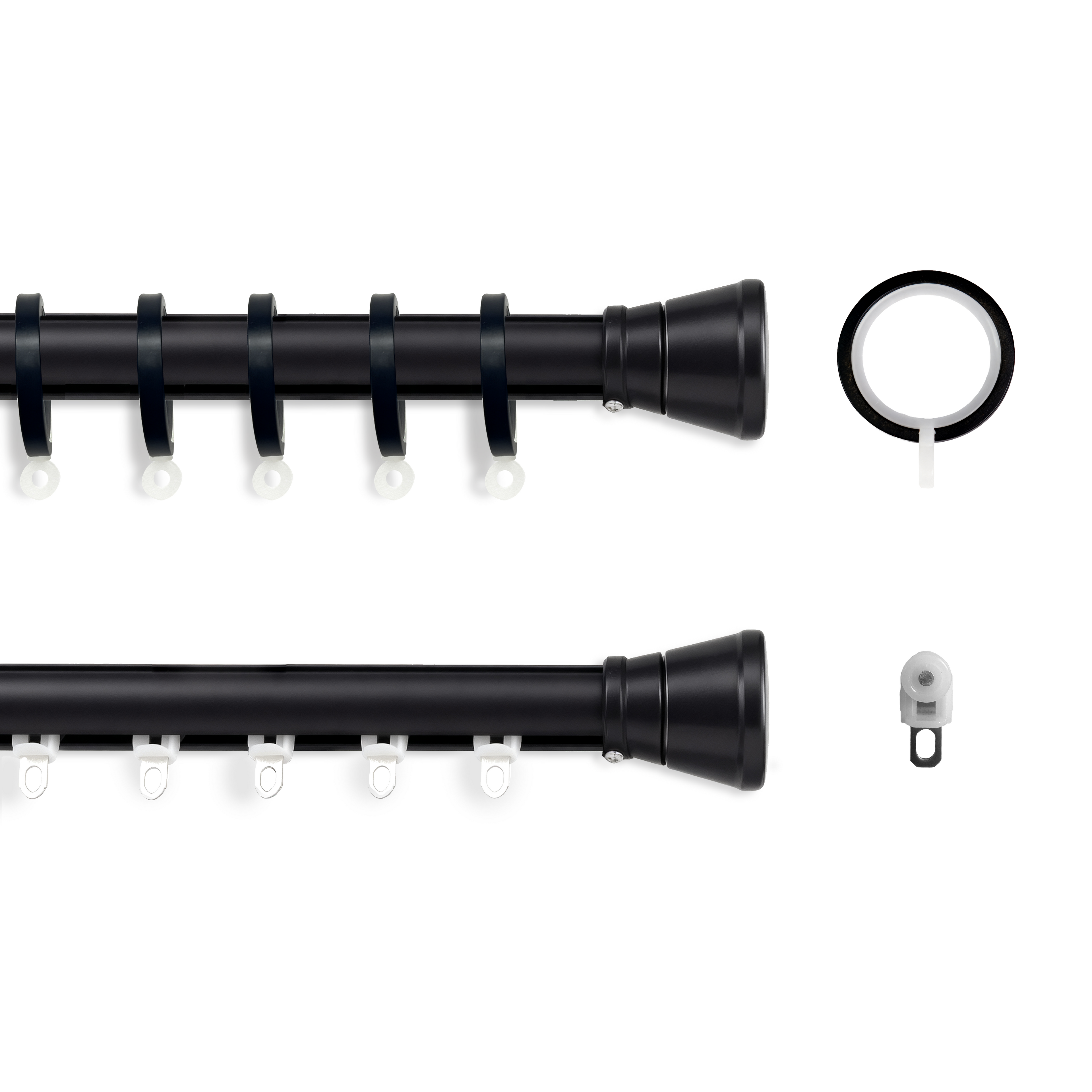 Two Black Ring Options sizes are available