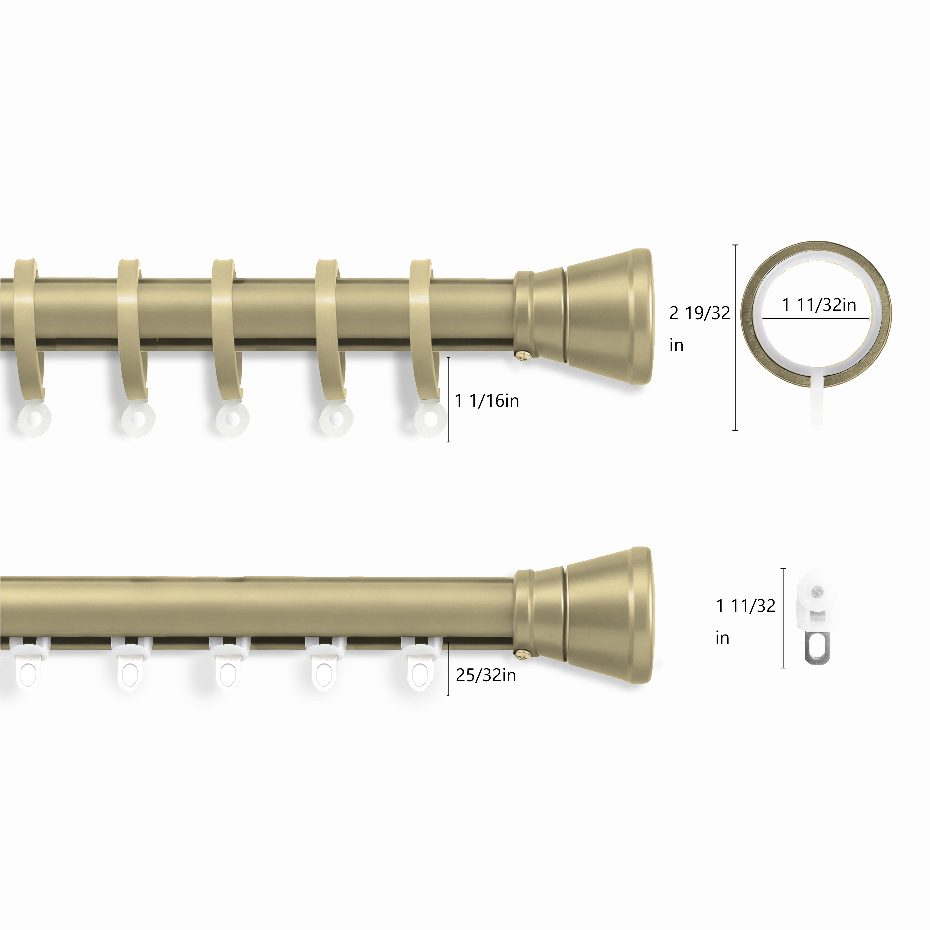 Two Gold Ring Options sizes are available