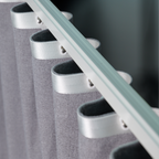 Customized curtain track finished product details display