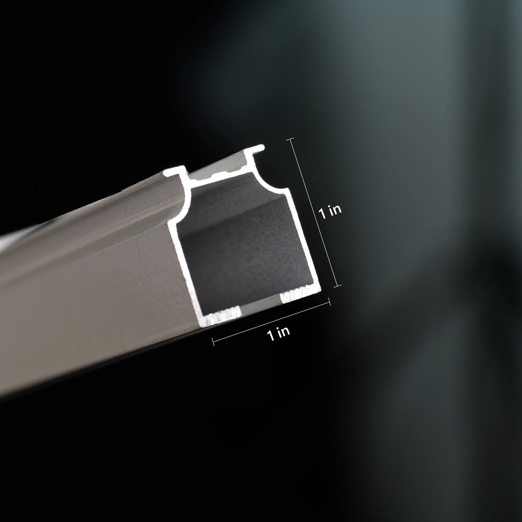 Detailed images of custom curtain track accessories