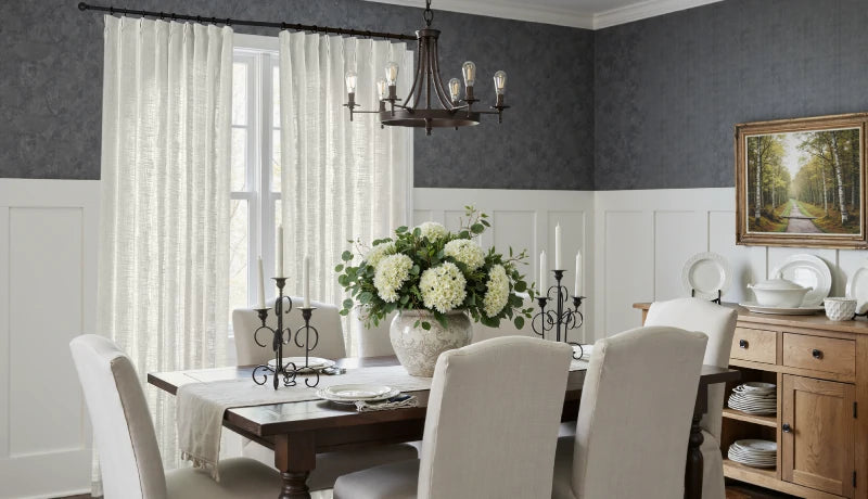 Customized dining room curtains