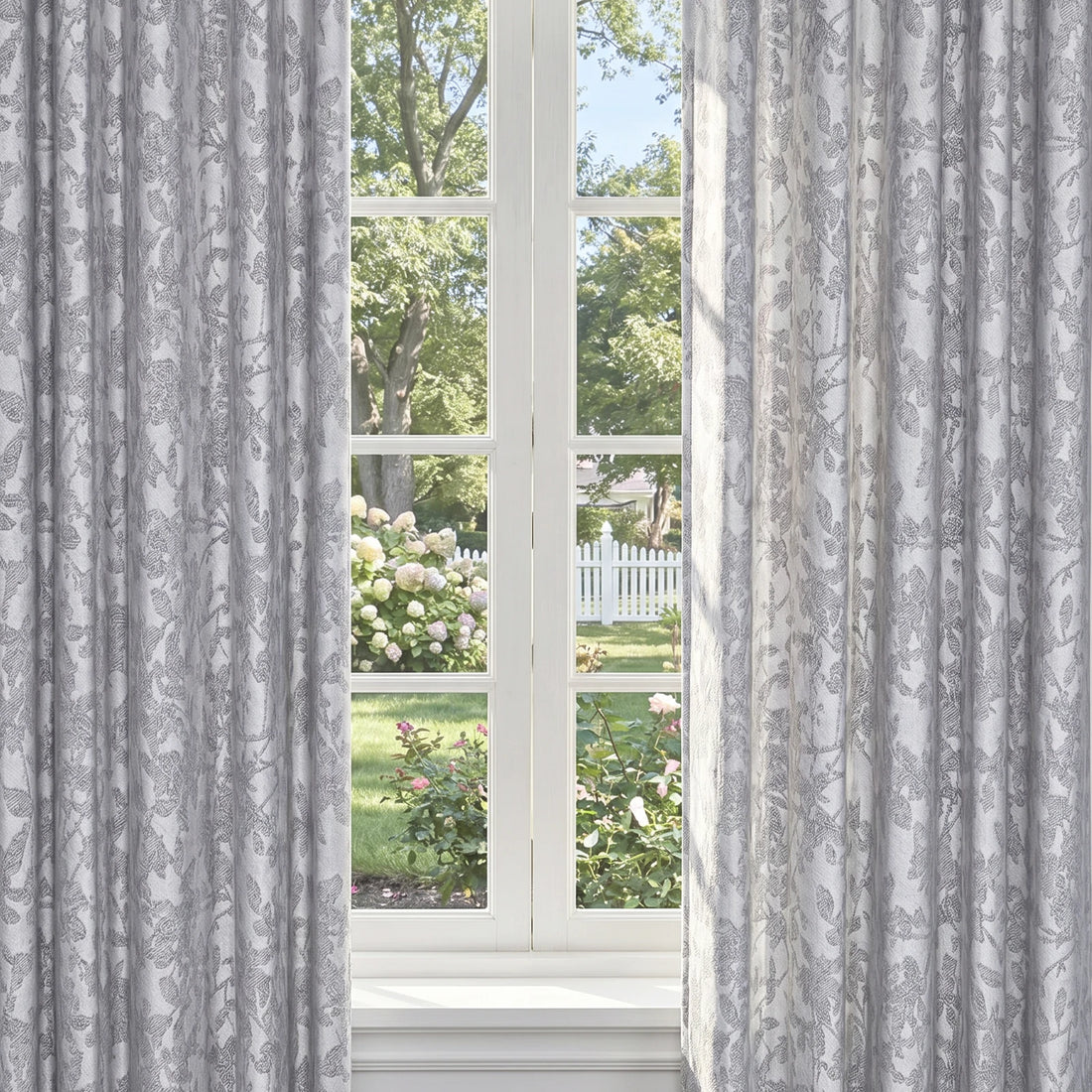 Winslow Floral Jacquard  Curtains