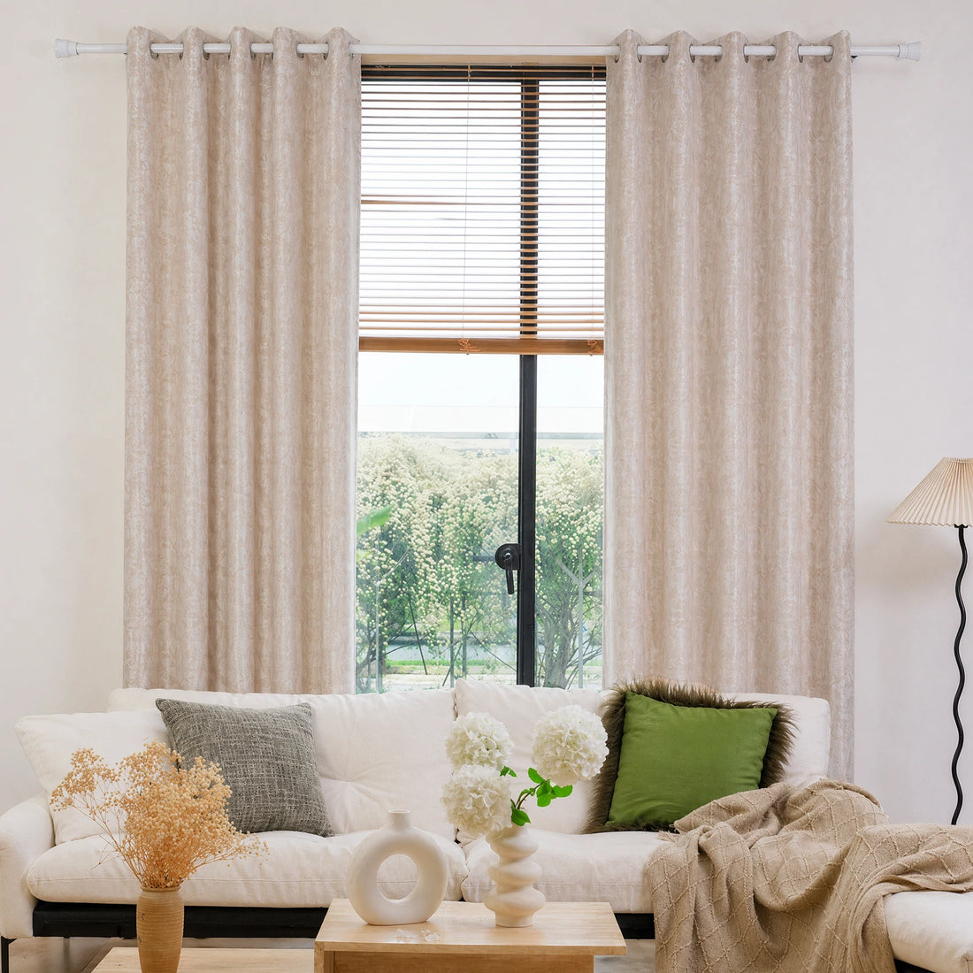 Winslow Floral Jacquard  Curtains