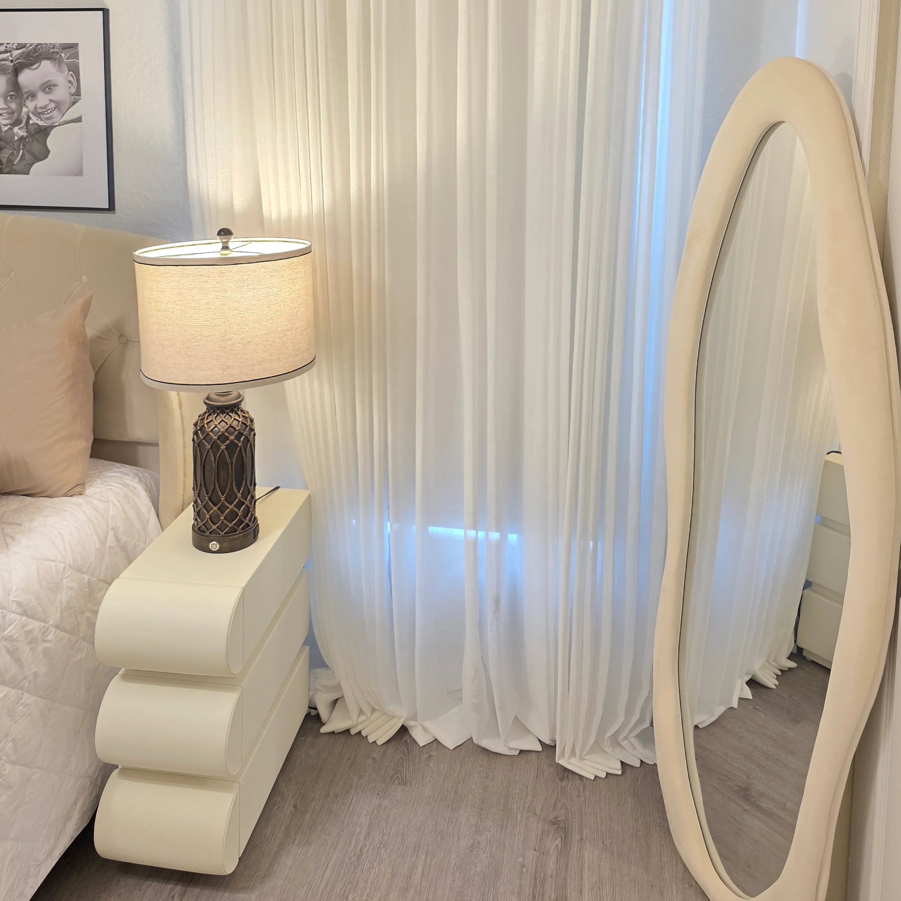 Fern Cotton Semi Sheer Curtains