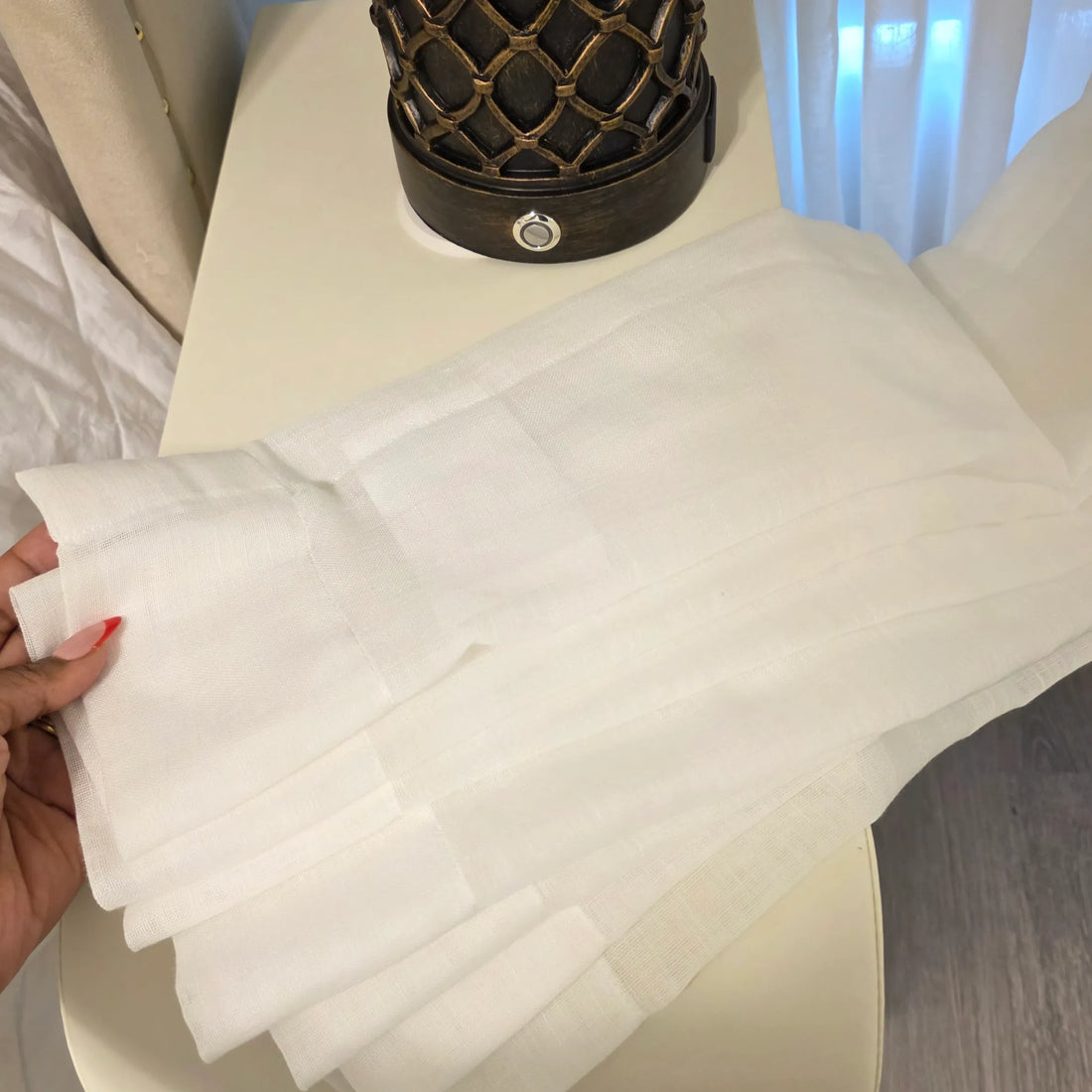Fern Cotton Semi Sheer Curtains