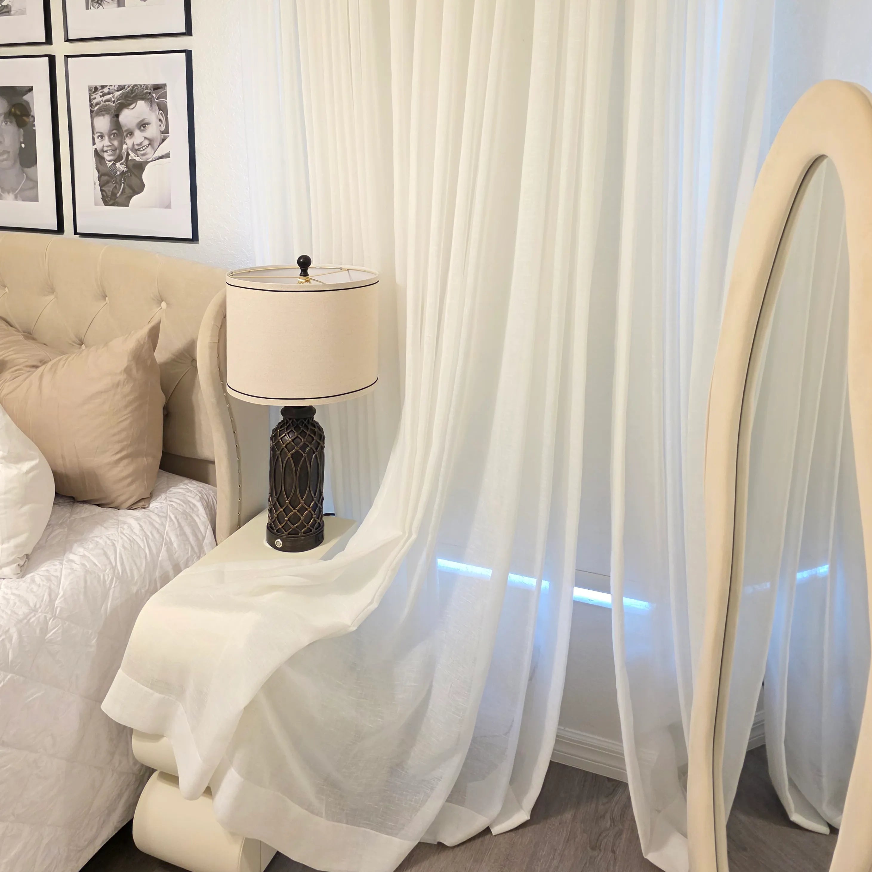 Fern Cotton Semi Sheer Curtains