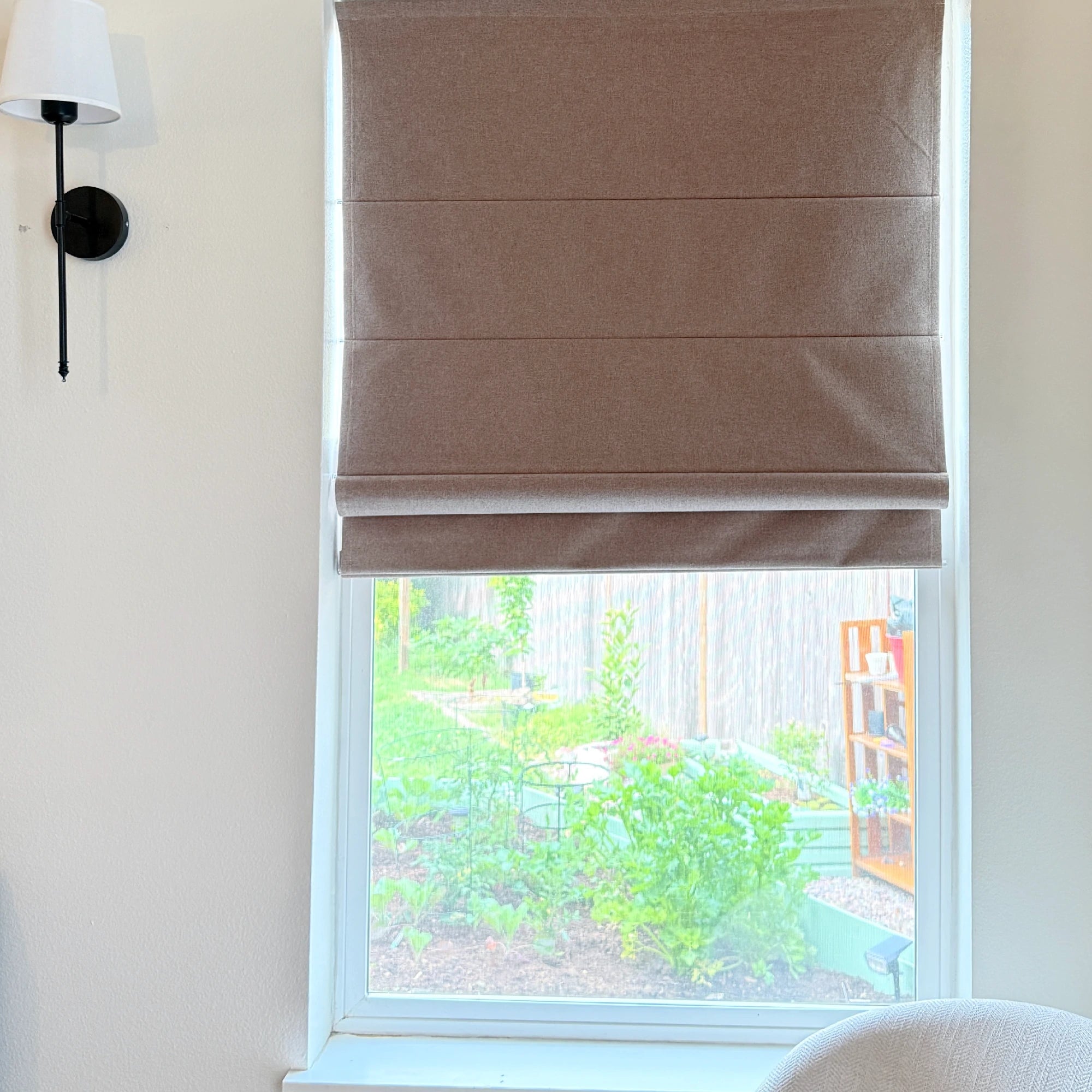 Orion Linen Look 100% Blackout Roman Shades