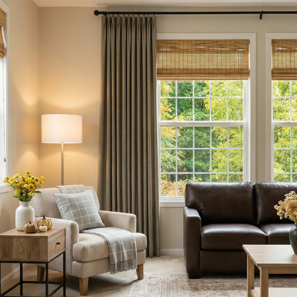 Henry  Linen Cotton Look Curtains