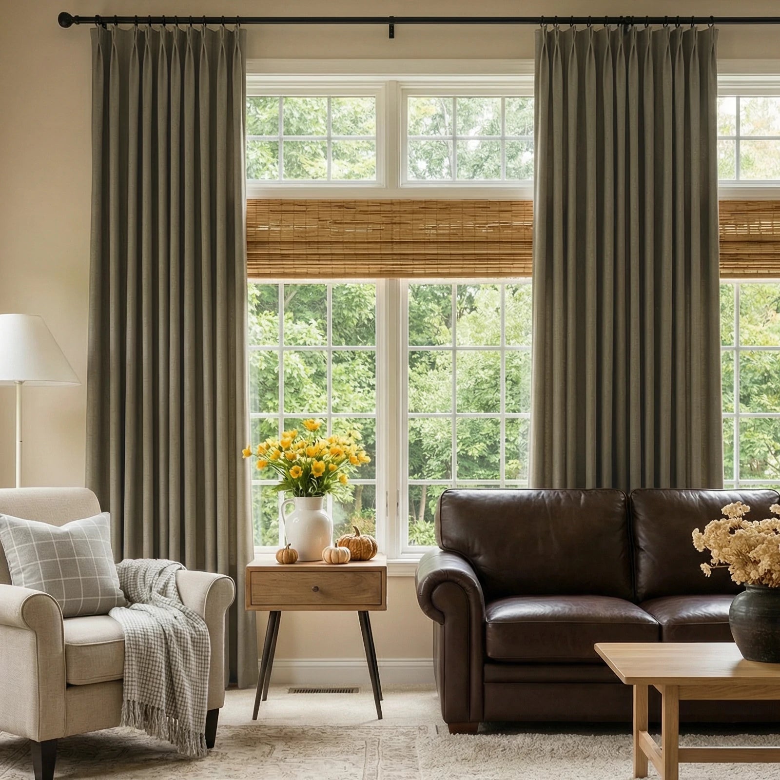 Henry  Linen Cotton Look Curtains