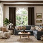 Henry  Linen Cotton Look Curtains