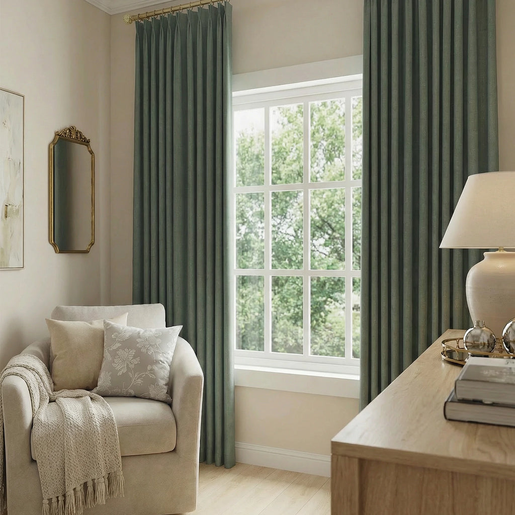 Henry  Linen Cotton Look Curtains