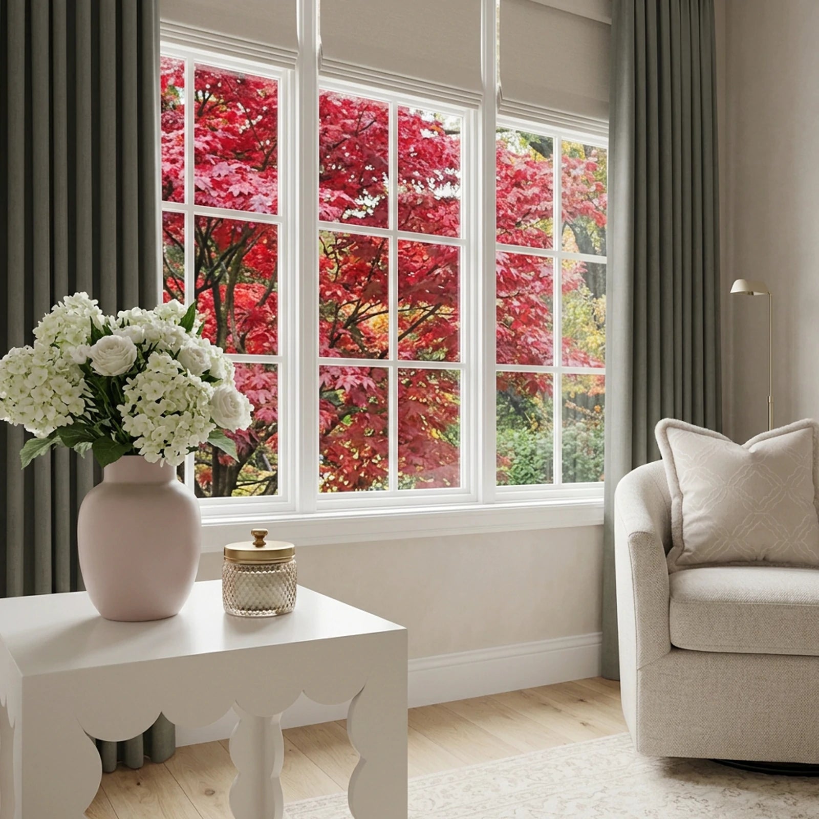 Henry  Linen Cotton Look Curtains