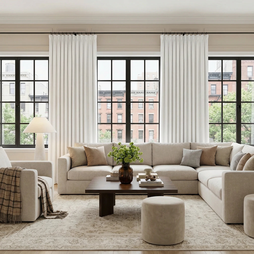 Henry  Linen Cotton Look Curtains