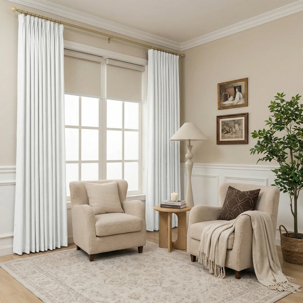 Henry  Linen Cotton Look Curtains