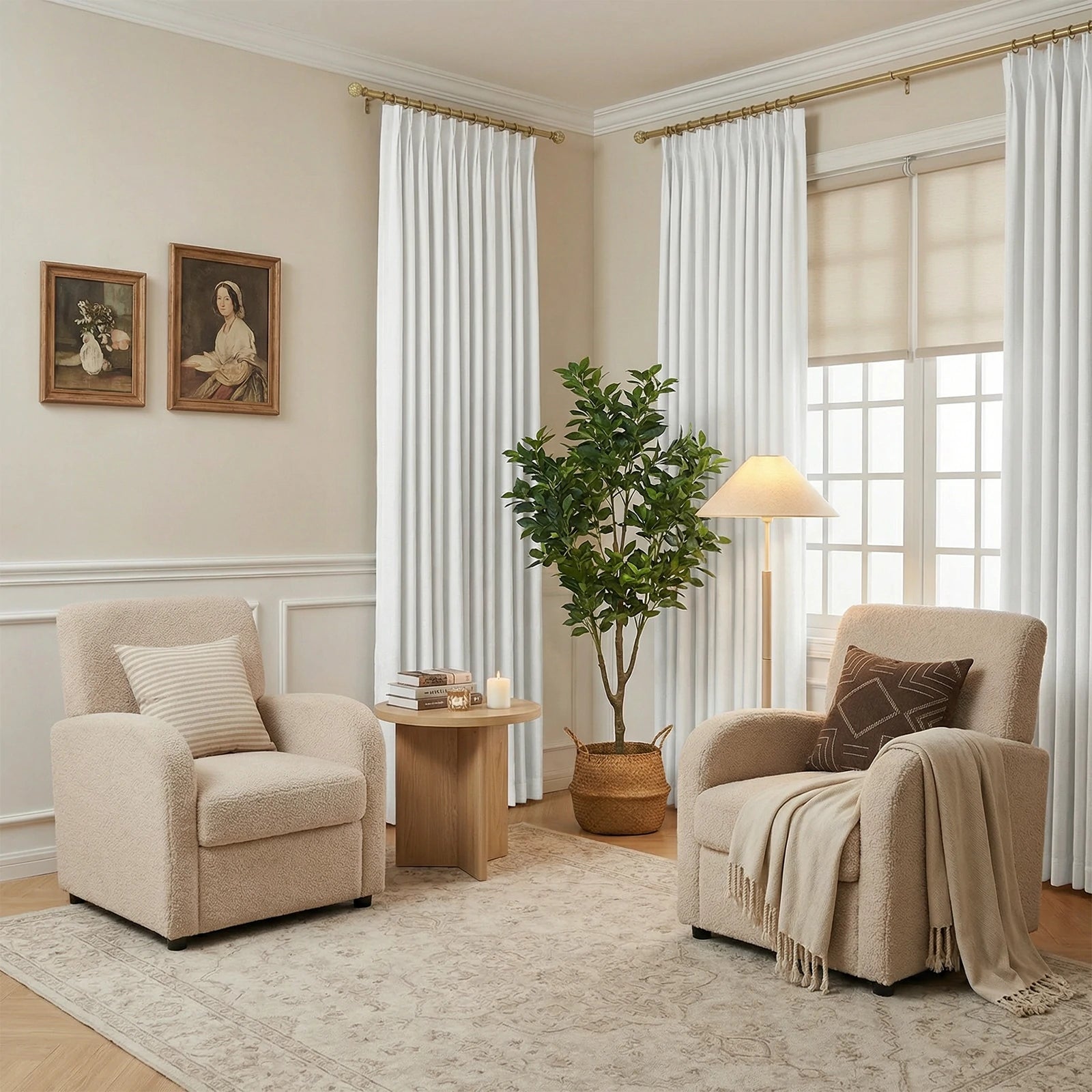 Henry  Linen Cotton Look Curtains