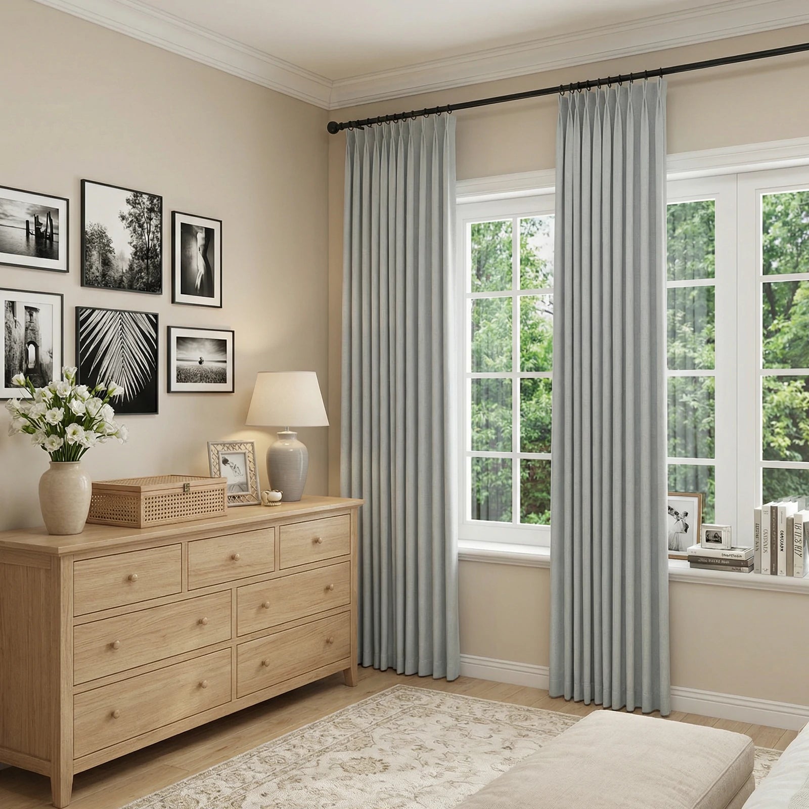 Henry  Linen Cotton Look Curtains