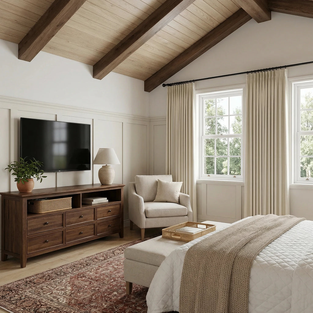 Henry  Linen Cotton Look Curtains