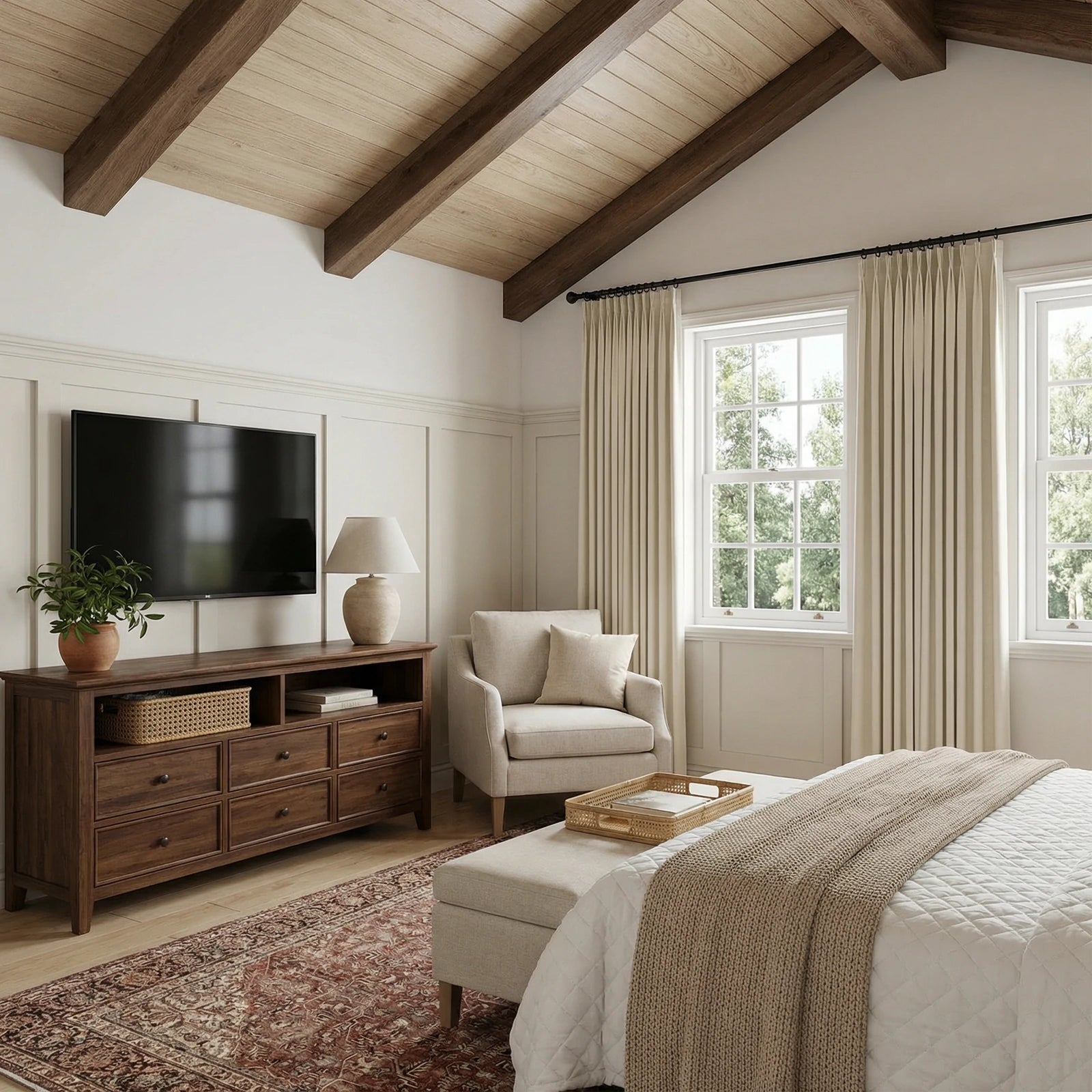 Henry  Linen Cotton Look Curtains