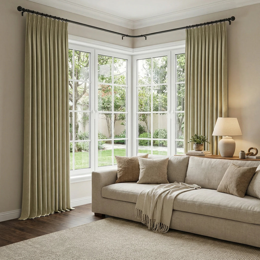 Henry  Linen Cotton Look Curtains