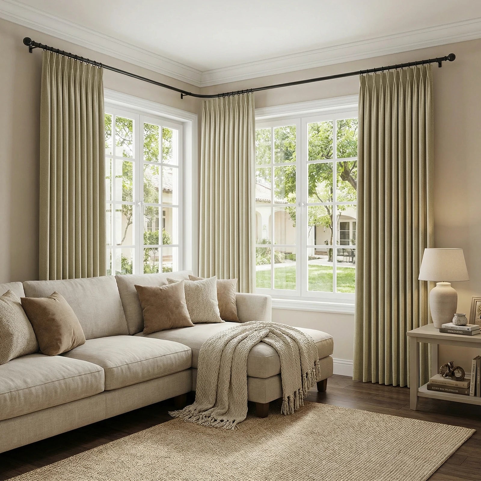 Henry  Linen Cotton Look Curtains