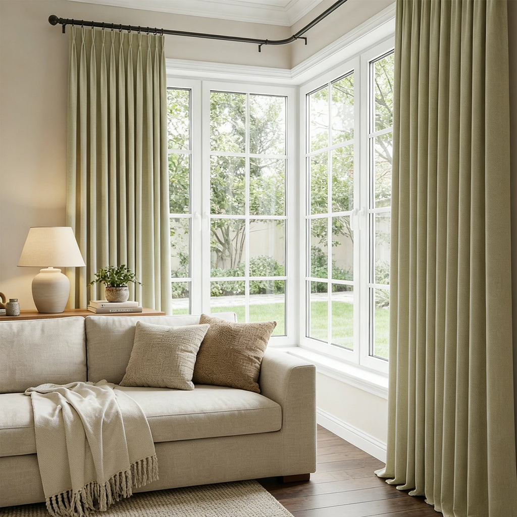 Henry  Linen Cotton Look Curtains