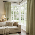 Henry  Linen Cotton Look Curtains
