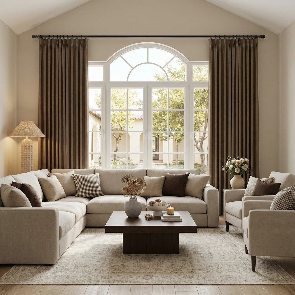 Henry  Linen Cotton Look Curtains