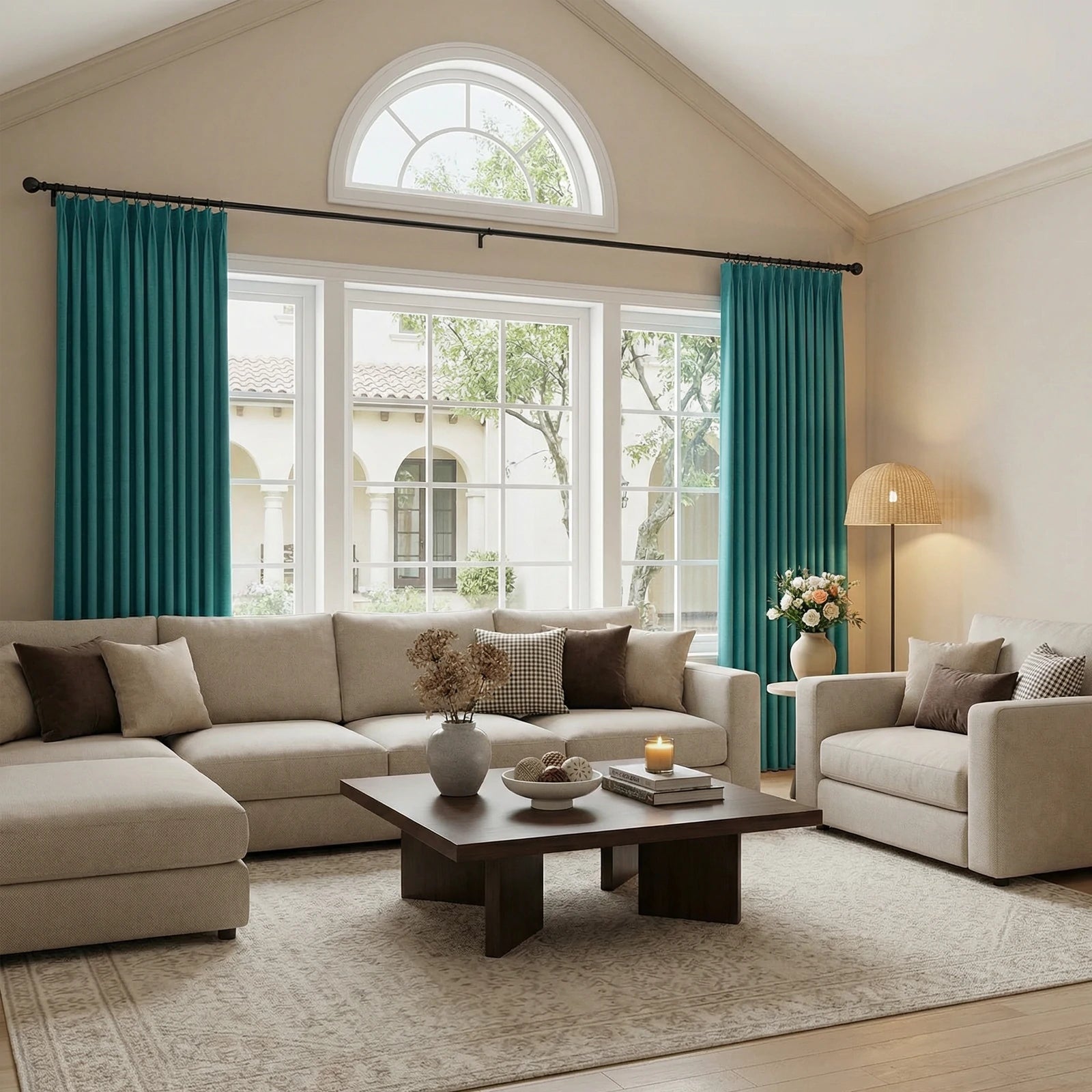 Henry  Linen Cotton Look Curtains