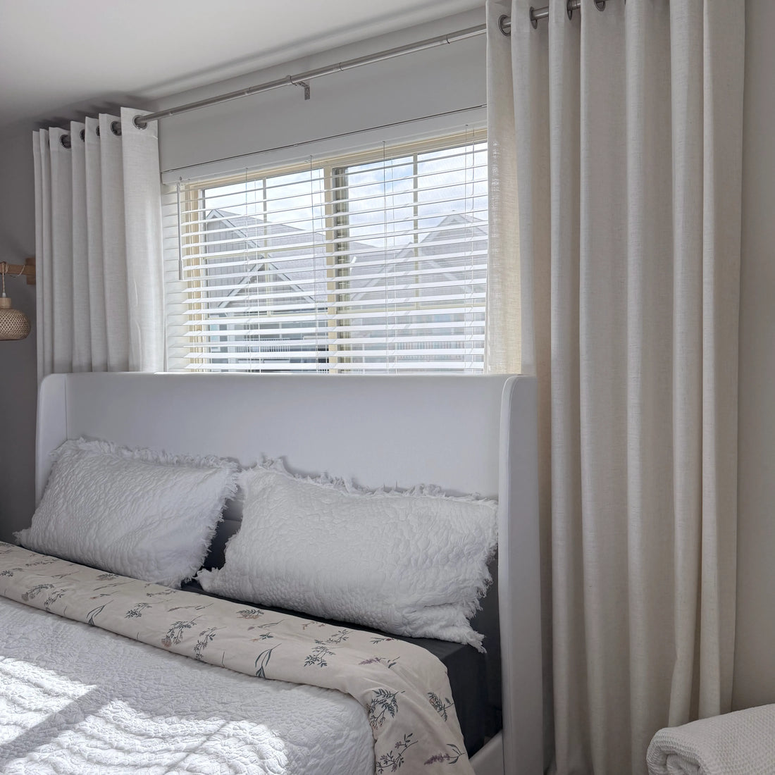 Jasper Dotted Linen Blend Curtains