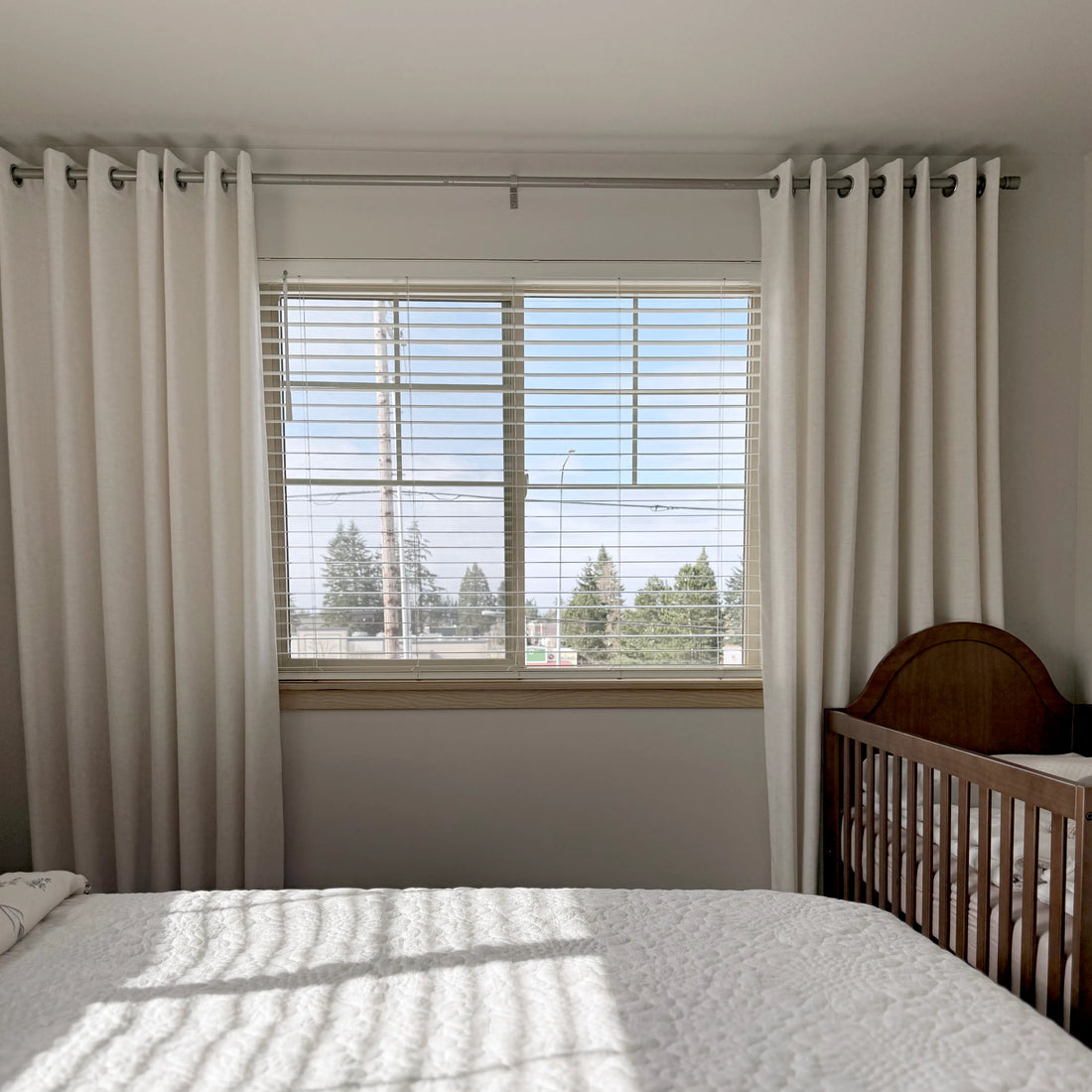 Jasper Dotted Linen Blend Curtains