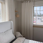 Jasper Dotted Linen Blend Curtains