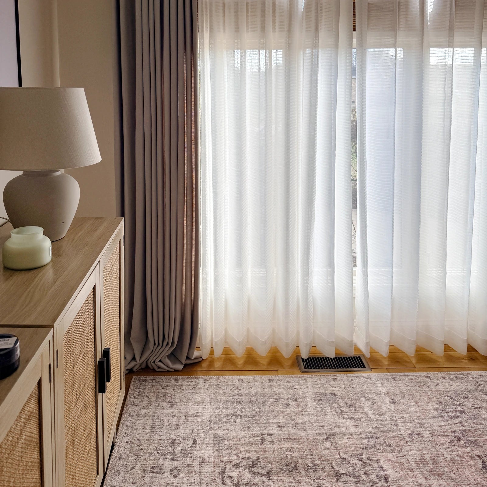 Sheila Cotton Semi Sheer Curtains