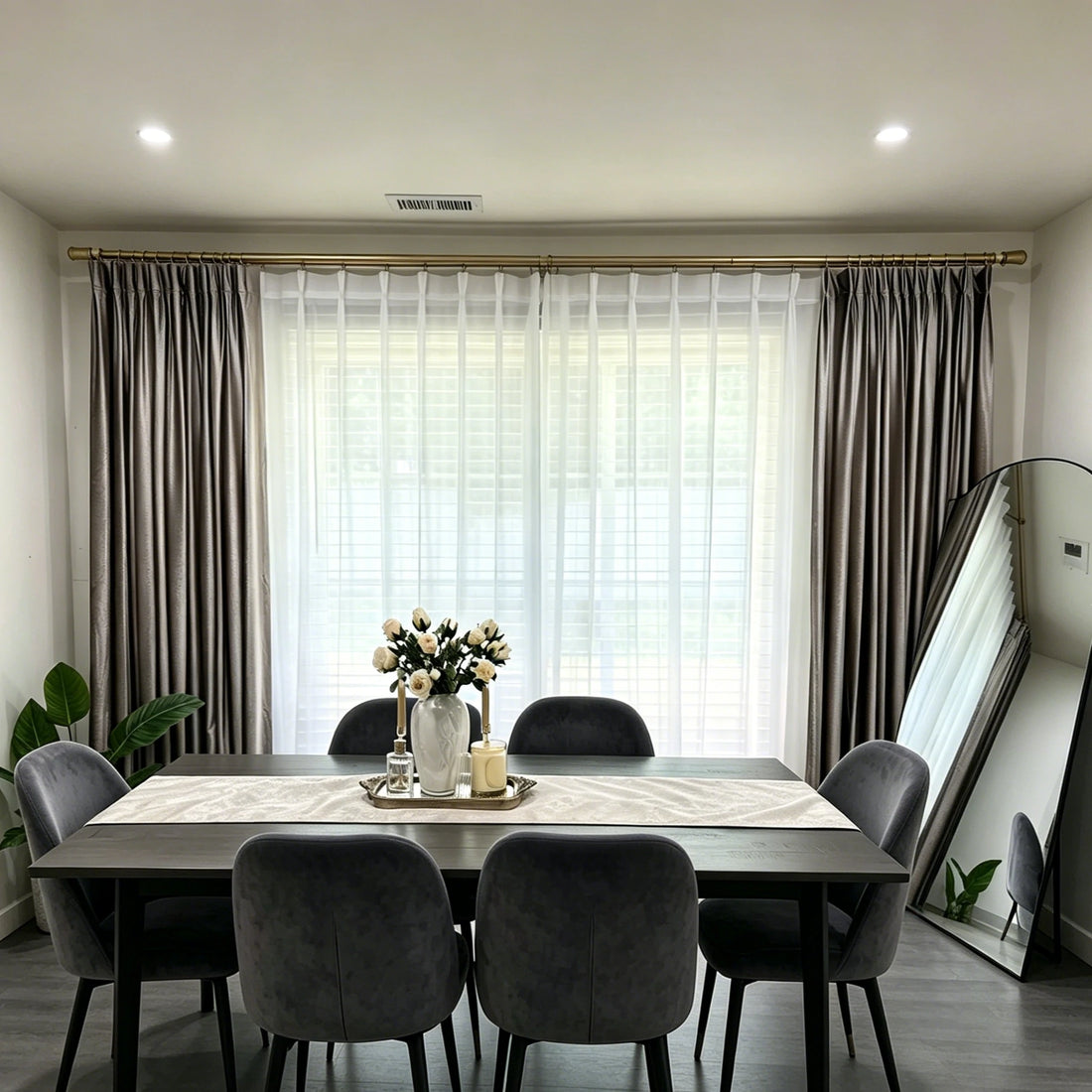Lisa Extra Long & Wide Semi Sheer Curtains