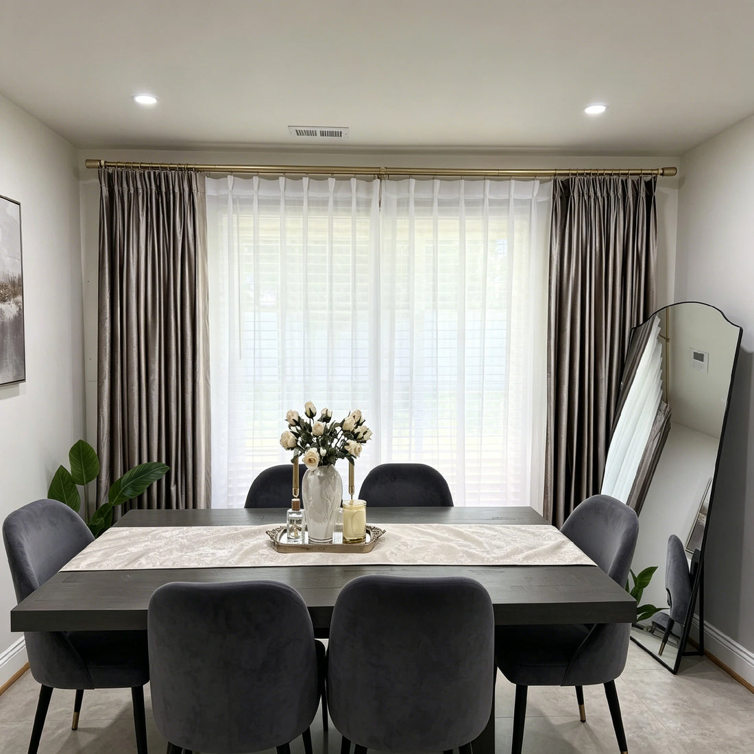 Lisa Extra Long & Wide Semi Sheer Curtains