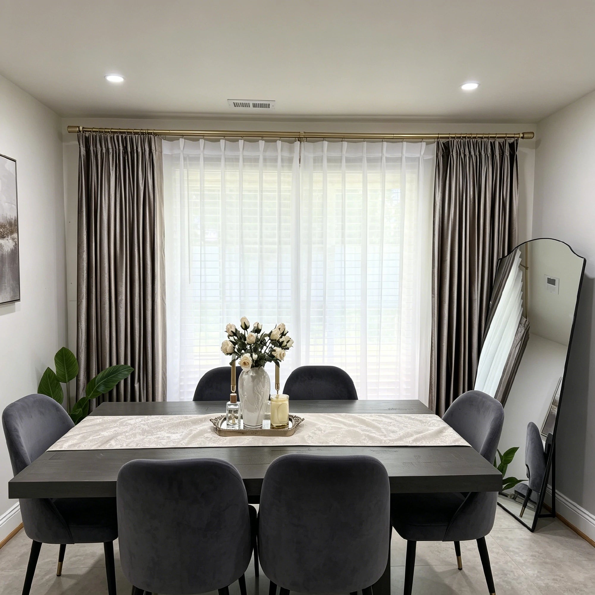 Lisa Extra Long & Wide Semi Sheer Curtains
