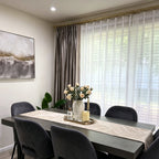 Lisa Extra Long & Wide Semi Sheer Curtains