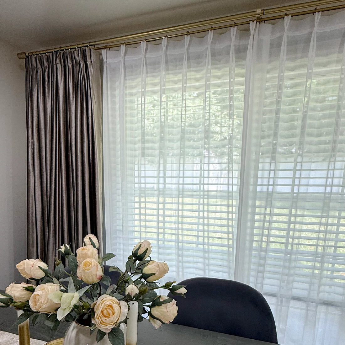 Lisa Extra Long & Wide Semi Sheer Curtains