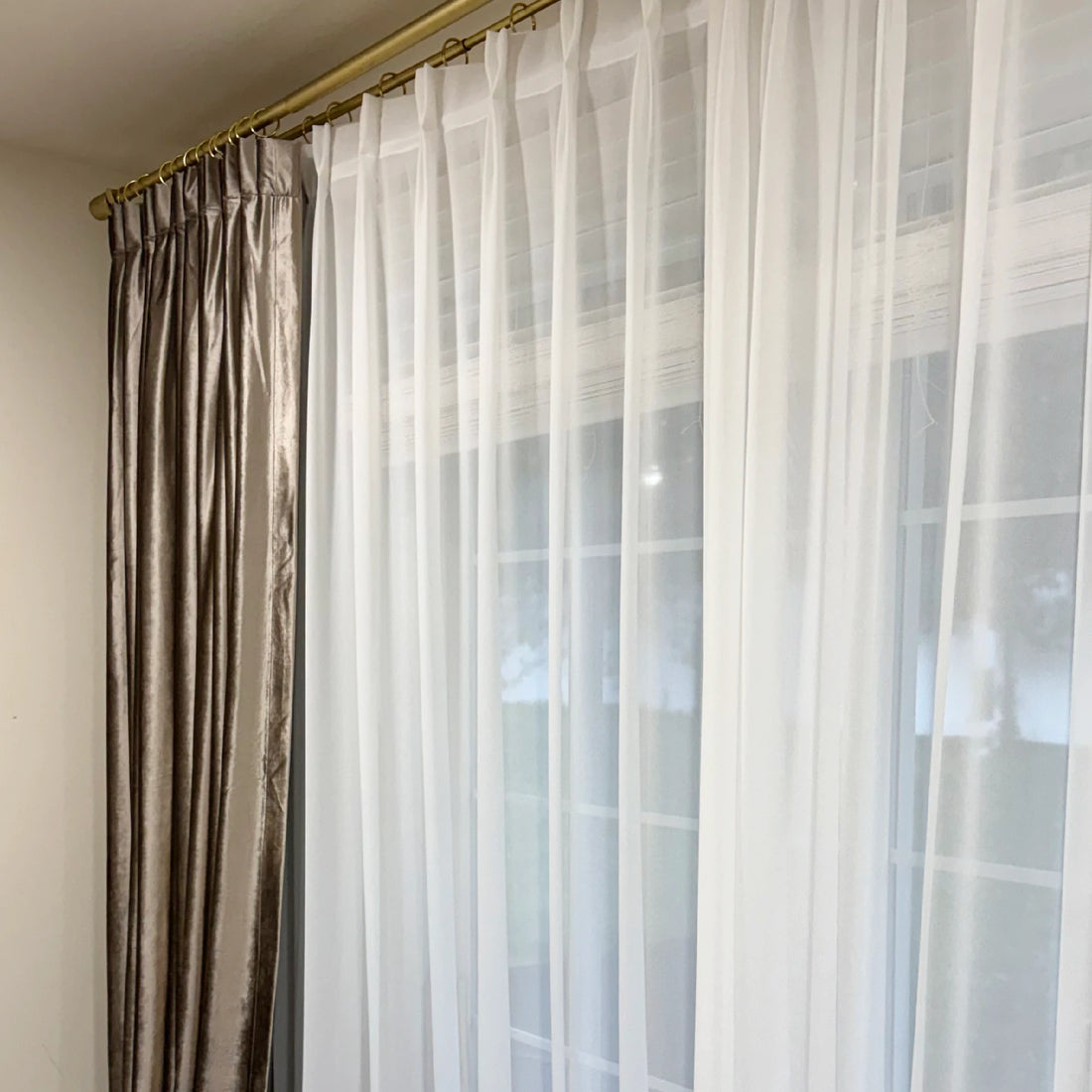 Lisa Extra Long & Wide Semi Sheer Curtains