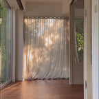 Fern Extra Long & Wide Cotton Semi Sheer Curtains